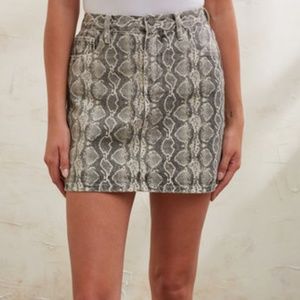 South Moon Under Snake Mini Skirt